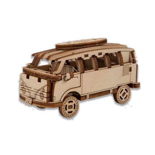 Puzzle 3D mécanique facile pour maquette Bus Retro Superfast Puzzle 3D mécanique facile pour maquette Bus Retro Superfast