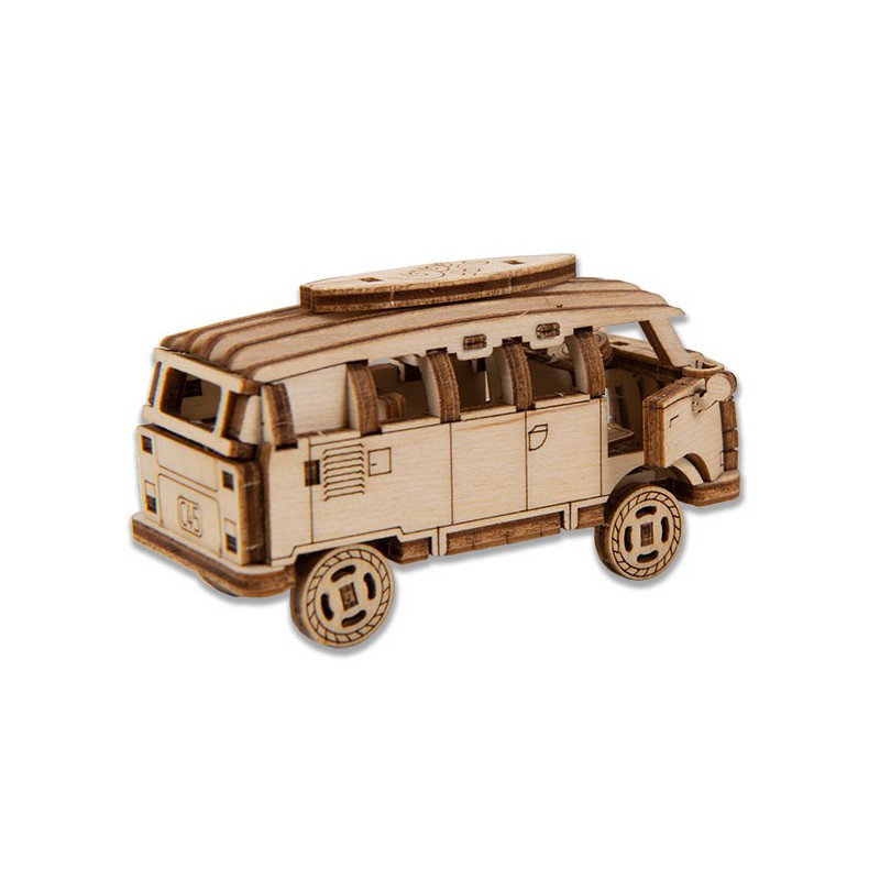 Puzzle 3D mécanique facile pour maquette Bus Retro Superfast