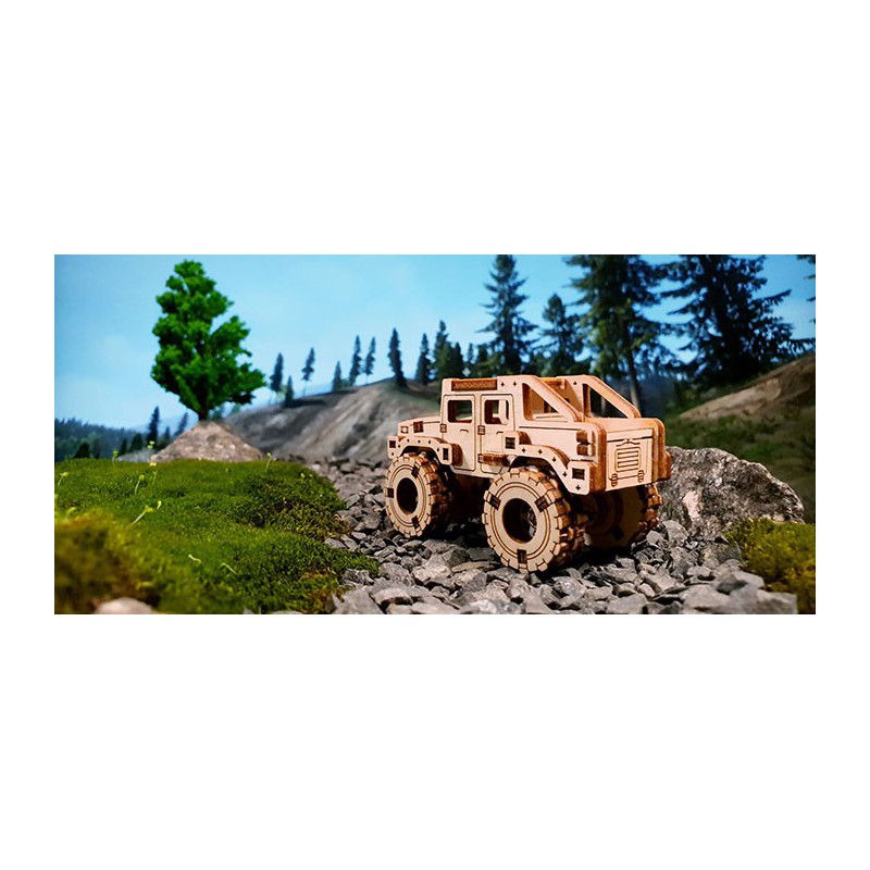 Puzzle 3D mécanique facile pour maquette Monster Truck 2 Superfast