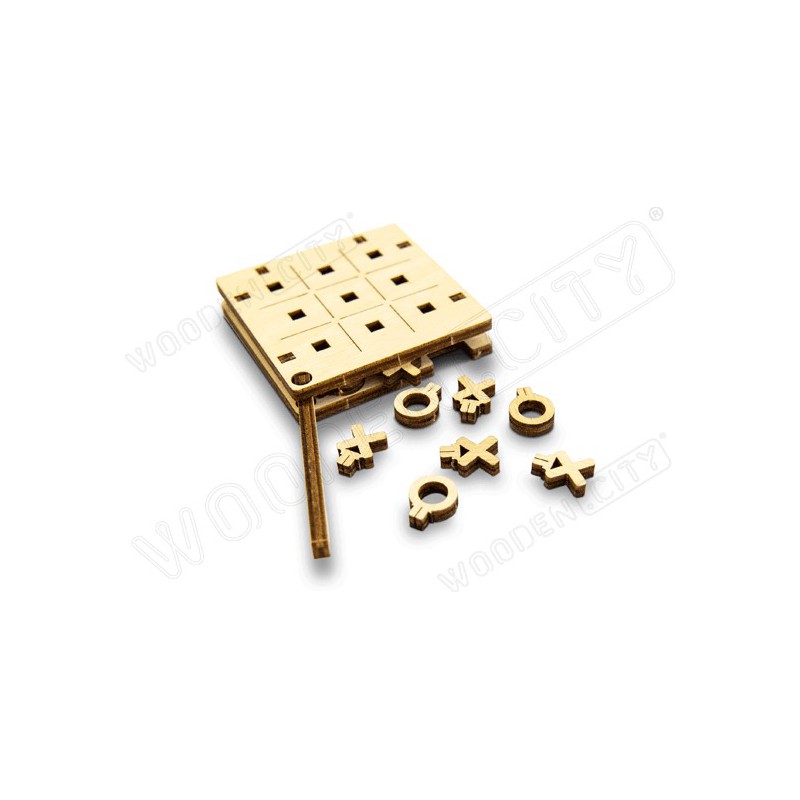 Puzzle 3D mécanique facile pour maquette Petit Jeu Tic Tac Toe N°1