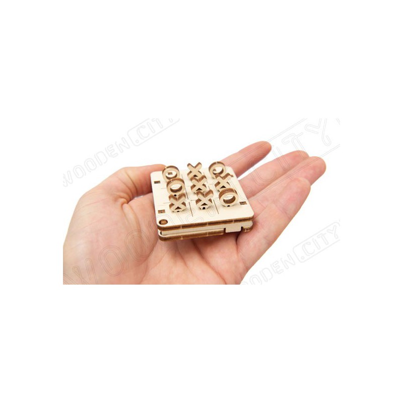 Puzzle 3D mécanique facile pour maquette Petit Jeu Tic Tac Toe N°1