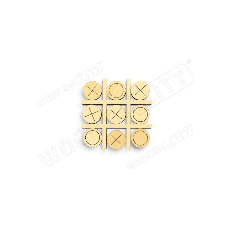 Puzzle 3D mécanique facile pour maquette Petit Jeu Tic Tac Toe N°2