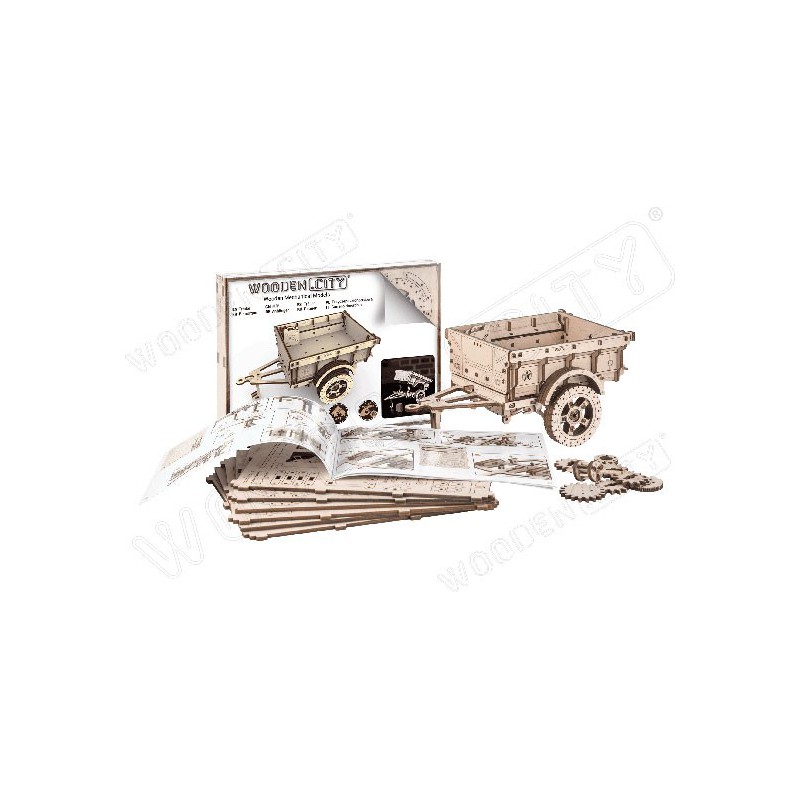 Puzzle 3D mécanique intermédiaire pour maquette Remorque