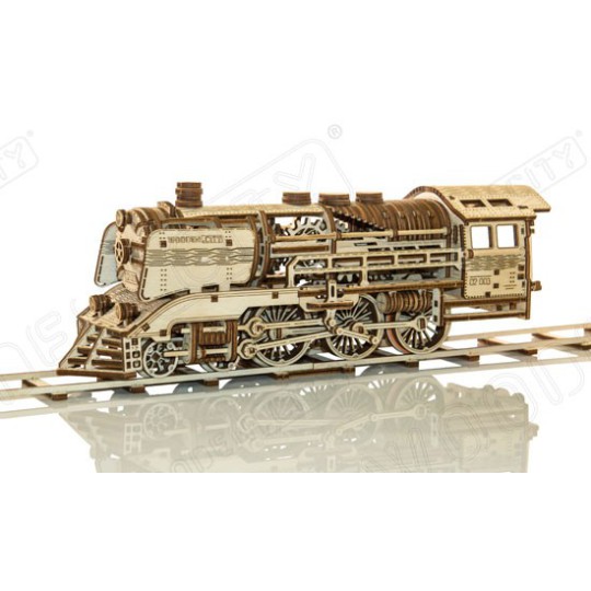 Puzzle 3D mécanique Locomotive + Tender Puzzle 3D mécanique Locomotive + Tender