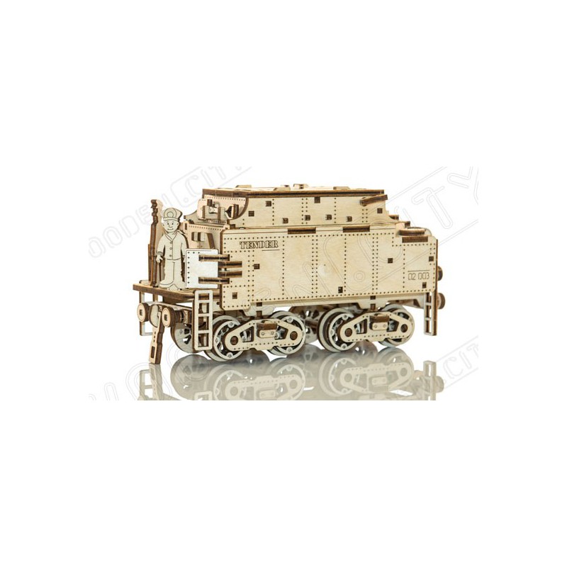 Puzzle 3D mécanique Locomotive + Tender