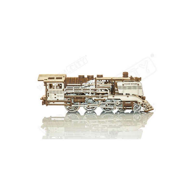 Puzzle 3D mécanique Locomotive + Tender