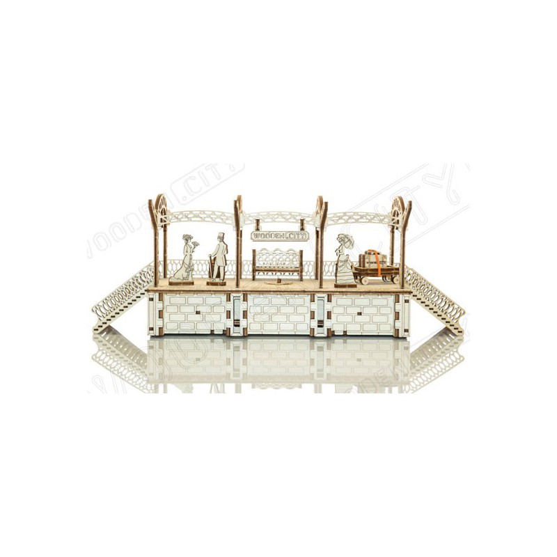 Puzzle 3D mécanique intermédiaire pour maquette Gare