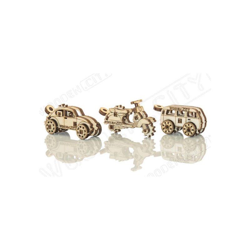 Puzzle 3D mécanique facile pour maquette Widget Transport Vintage
