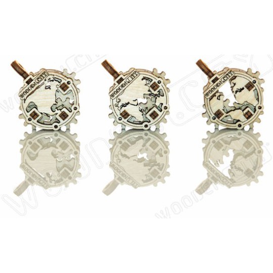 Puzzle 3D mécanique facile pour maquette Widget Globes Puzzle 3D mécanique facile pour maquette Widget Globes