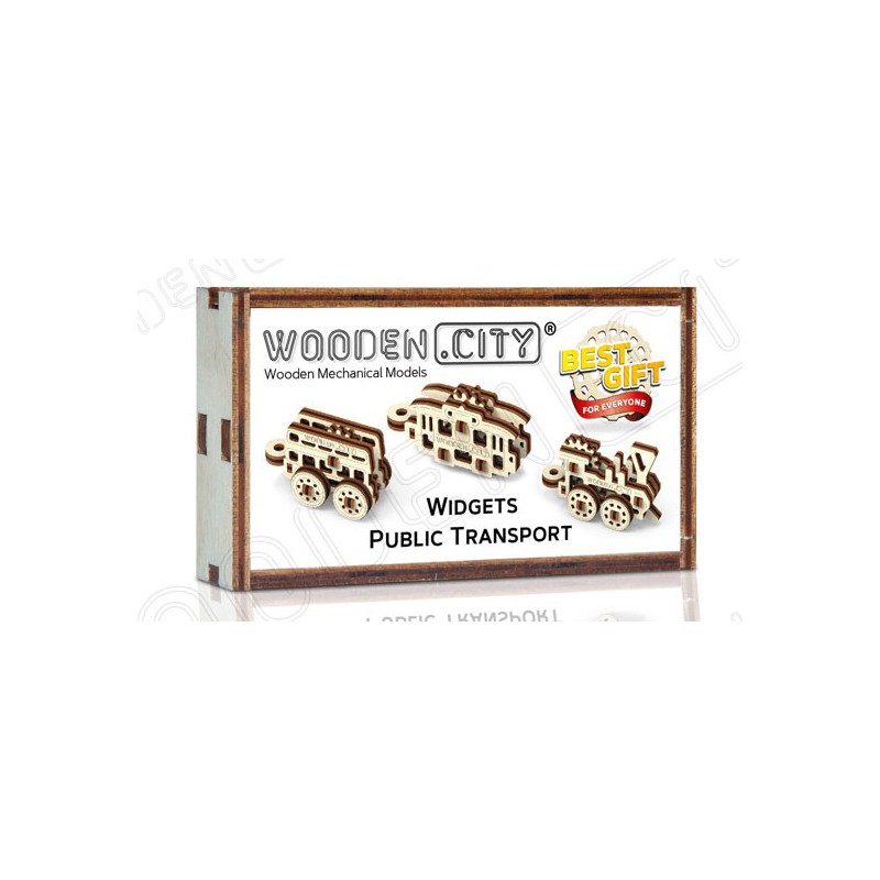 Puzzle 3D mécanique facile pour maquette Widget Transport Public