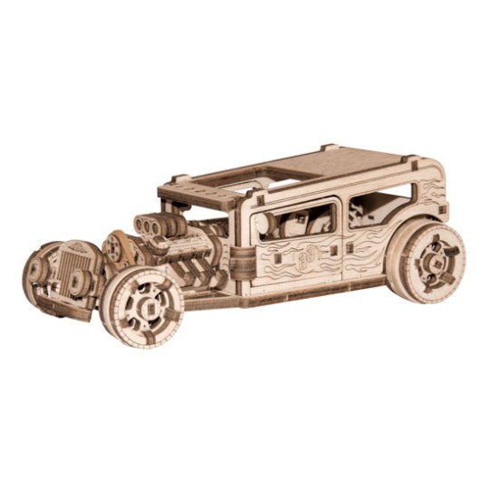 Puzzle 3D mécanique intermédiaire pour maquette Hot Rod Puzzle 3D mécanique intermédiaire pour maquette Hot Rod