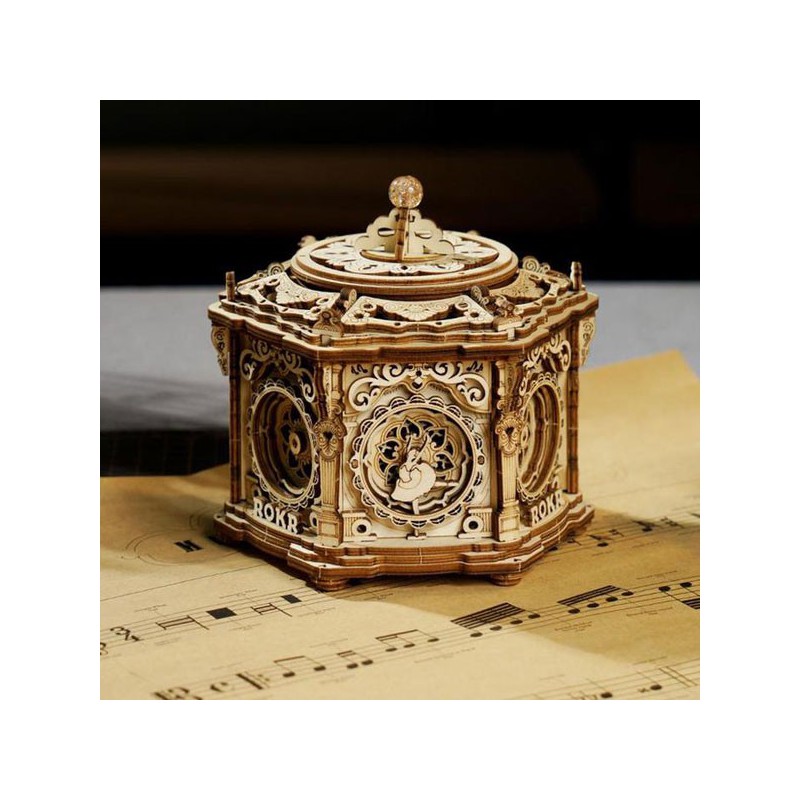 Puzzle 3D mécanique intermédiaire pour maquette Le jardin secret musical