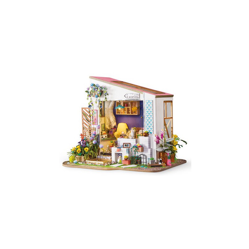 Puzzle 3D mécanique intermédiaire pour maquette Le cabanon de Lily