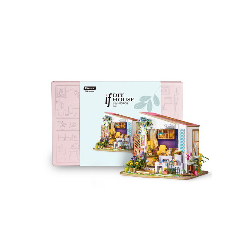 Puzzle 3D mécanique intermédiaire pour maquette Le cabanon de Lily