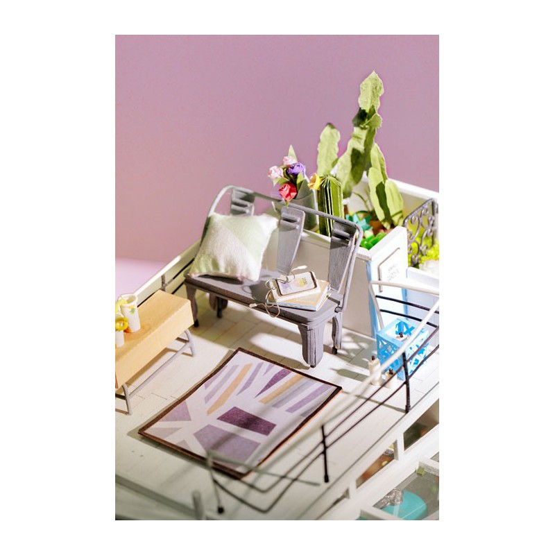 Puzzle 3D mécanique intermédiaire pour maquette Le loft de Dora