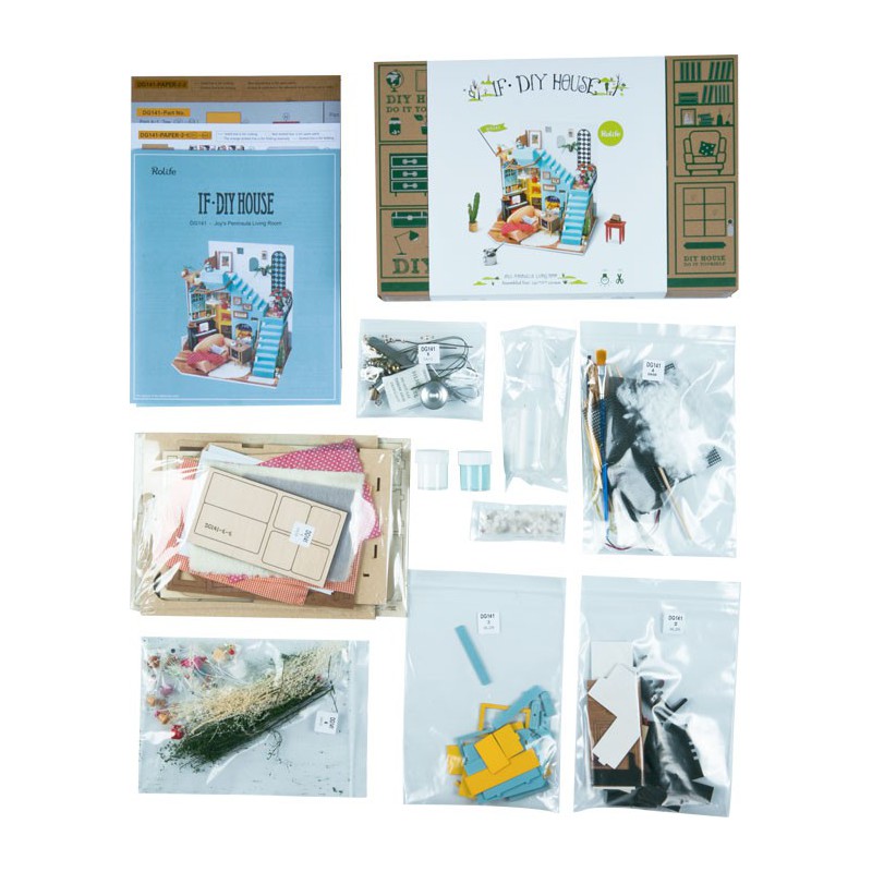 Puzzle 3D mécanique intermédiaire pour maquette Le salon de Joy