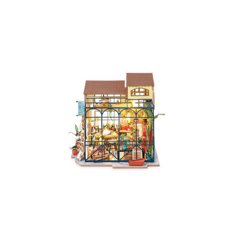 Puzzle 3D mécanique intermédiaire pour maquette Chez Emilie la Fleuriste