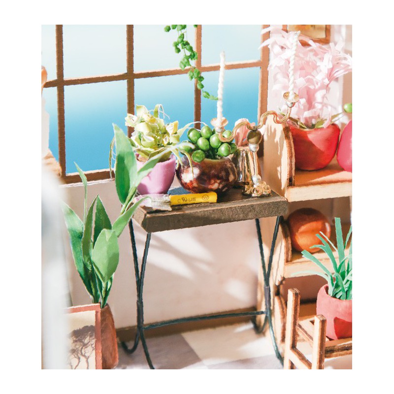 Puzzle 3D mécanique intermédiaire pour maquette Chez Emilie la Fleuriste