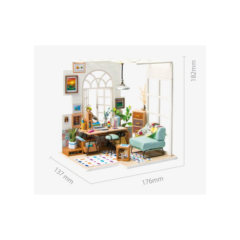 Puzzle 3D mécanique intermédiaire pour maquette Soho Time