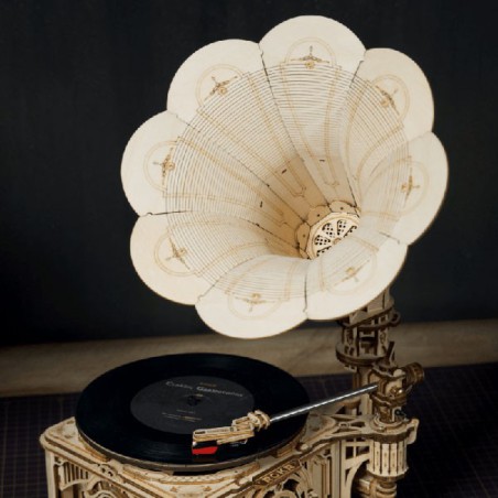 Puzzle 3D mécanique intermédiaire pour maquette Le Gramophone électrique Puzzle 3D mécanique intermédiaire pour maquette Le Gramophone électrique