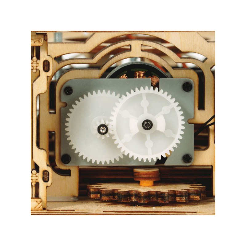 Puzzle 3D mécanique intermédiaire pour maquette Le Gramophone électrique