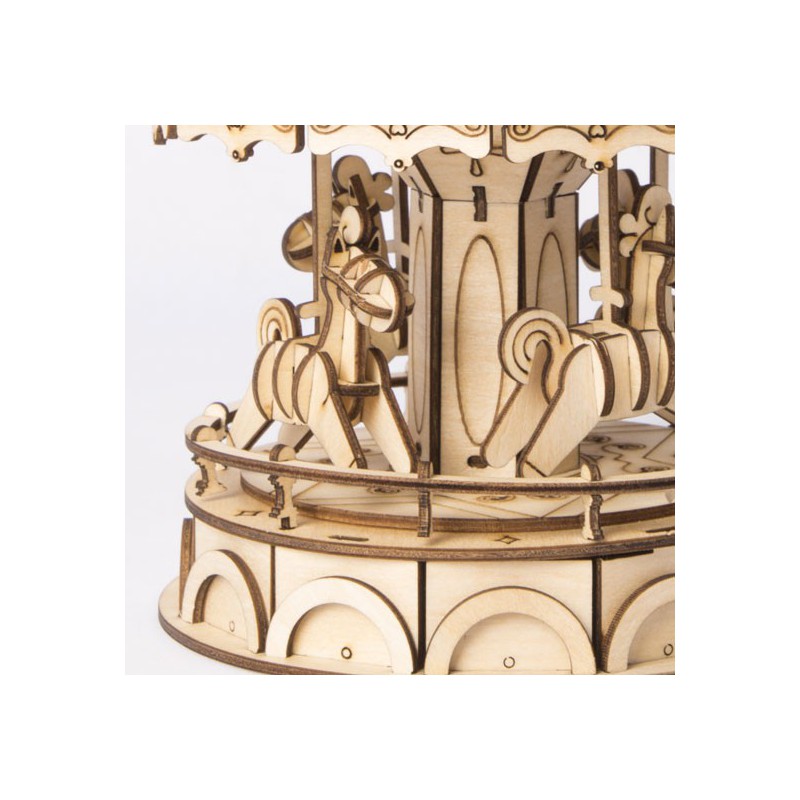 Puzzle 3D mécanique facile pour maquette Manège Robotime
