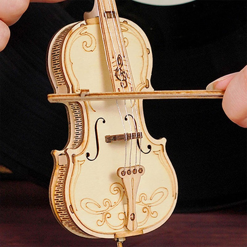Puzzle 3D mécanique facile pour maquette Le violoncelle Puzzle 3D mécanique facile pour maquette Le violoncelle
