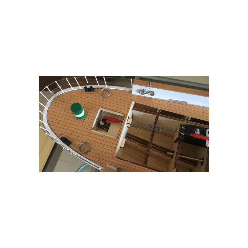 Bateau électrique radiocommandé AIACE Cargo Italien 1/40