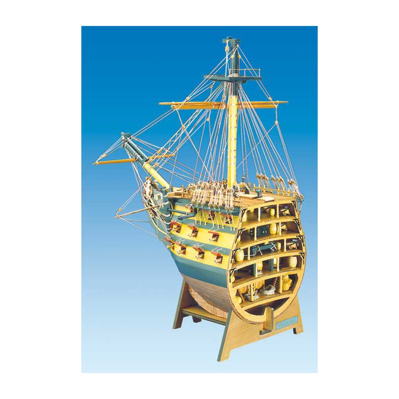 Bateau statique COUPE DE PROUE DU VICTORY 1/78