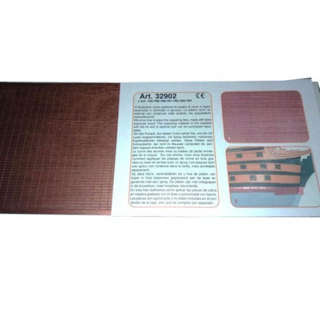 Accastillage de bateau Doublage faux cuivre Victory Accastillage de bateau Doublage faux cuivre Victory