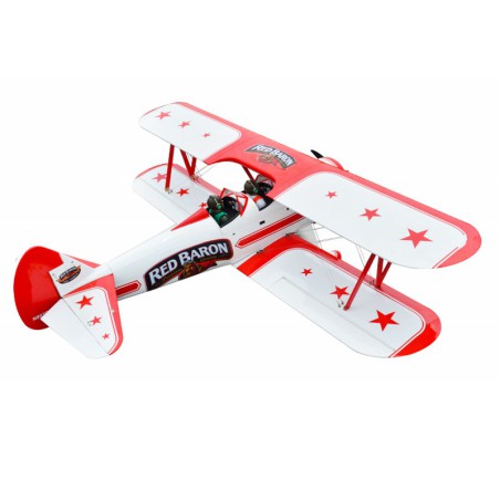 Avion thermique radiocommandé Red Baron Stearman 20cc ARF Avion thermique radiocommandé Red Baron Stearman 20cc ARF