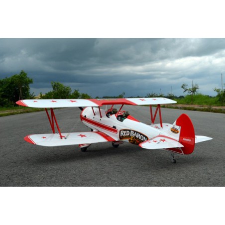 Avion thermique radiocommandé Red Baron Stearman 20cc ARF Avion thermique radiocommandé Red Baron Stearman 20cc ARF