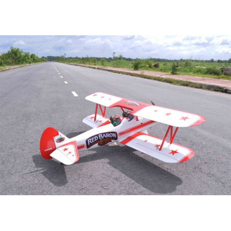 Avion thermique radiocommandé Red Baron Stearman 20cc ARF Avion thermique radiocommandé Red Baron Stearman 20cc ARF