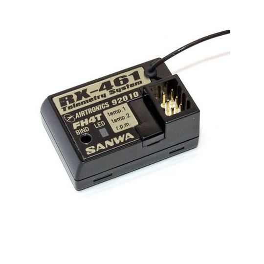 Accessoire pour radio RX-461 RECEPTEUR 4 VOIES 2,4GHZ TELEMETRIE Accessoire pour radio RX-461 RECEPTEUR 4 VOIES 2,4GHZ TELEMETRIE