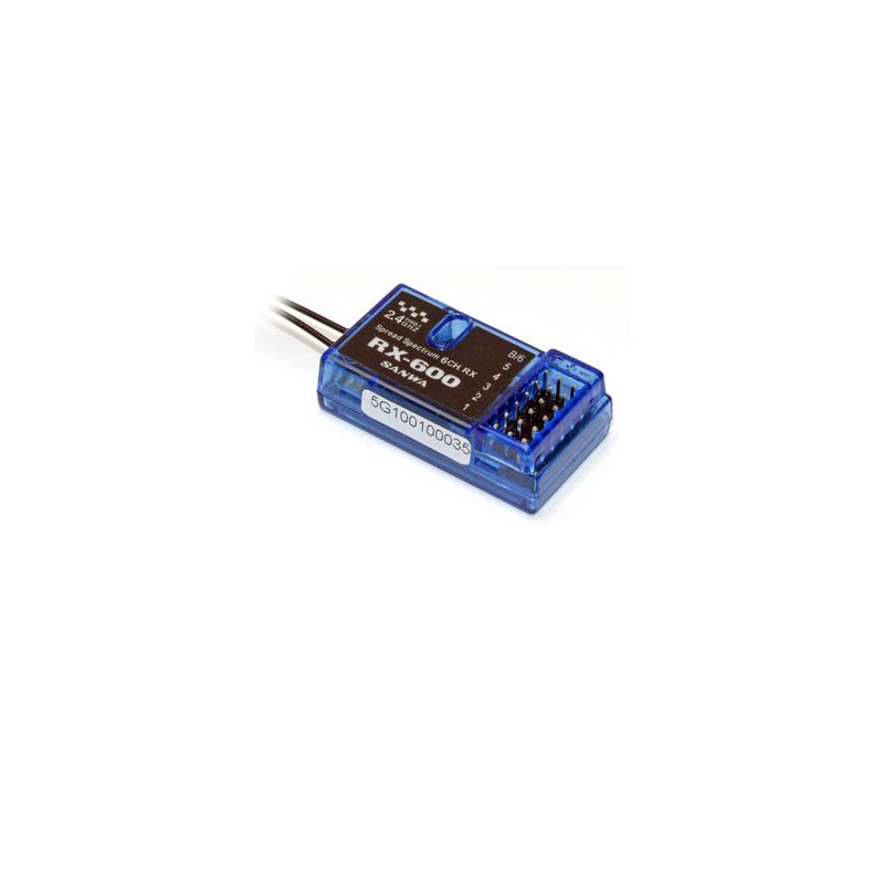 Accessoire pour radio RX-600 RECEPTEUR 6 VOIES 2,4GHZ