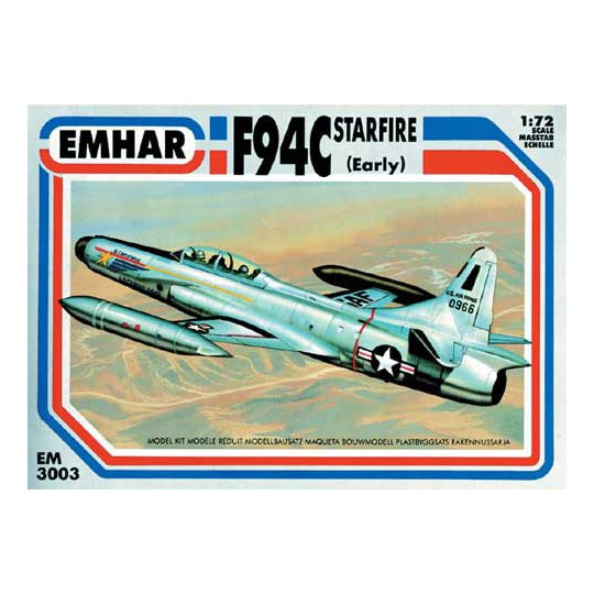 Maquette d'avion en plastique F94C STARFIRE1/72