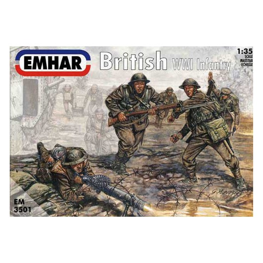 Maquette de Char en plastique INFANTERIEBRITANNIQUE et EQUIPAGE CHAR WWII1/35