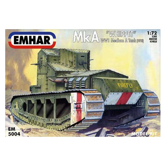 Maquette de Char en plastique WWI MEDIUM A "WHIPPET" TANK 1/72