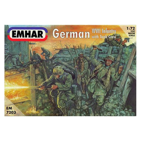 Figurine INFANTERIE ALLEMANDE et EQUIPAGE1/72