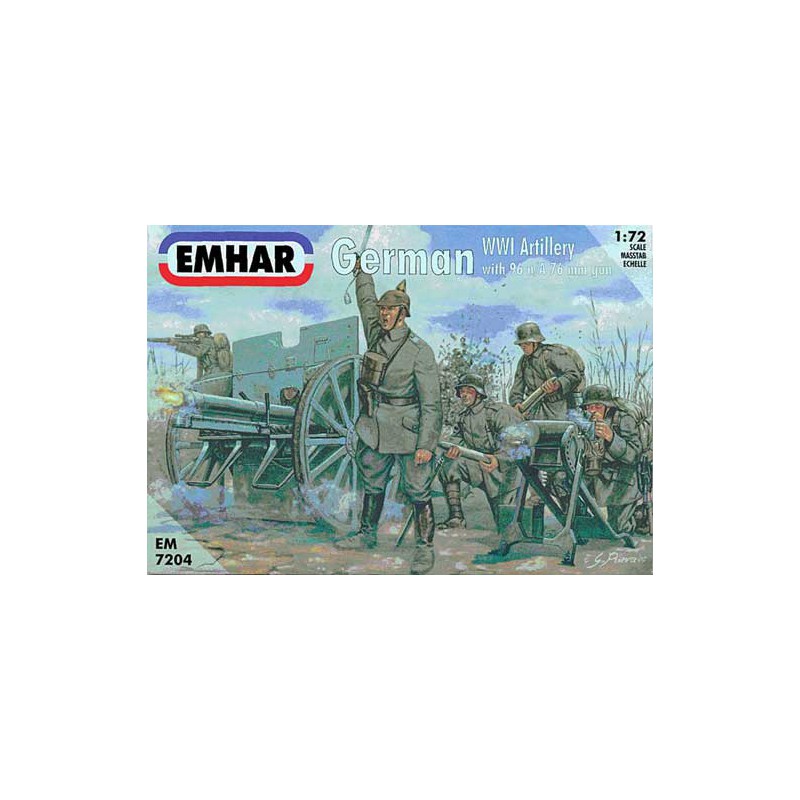 Figurine ARTILLERIE ALLEMANDE et EQUIPEMENT1/72