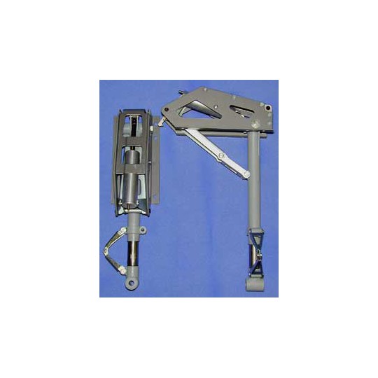 Accessoire embarqué TRAIN RENTRANT PNEUMATIQUE BI-JAMBES 9 à 20Kg - 90° - 203mm