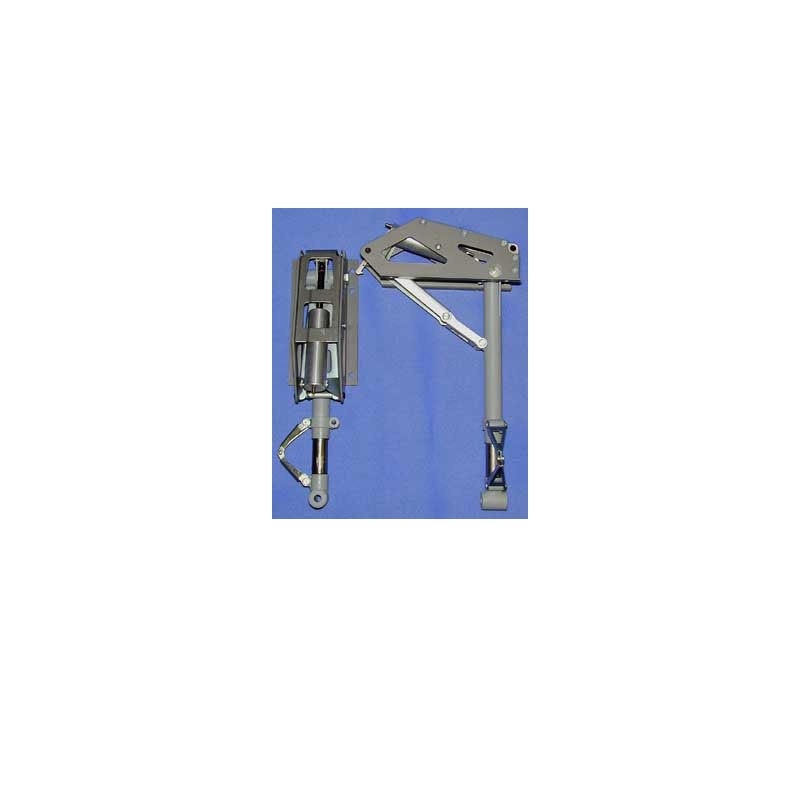 Accessoire embarqué TRAIN RENTRANT PNEUMATIQUE BI-JAMBES 9 à 20Kg - 90° - 203mm