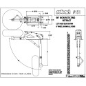 Accessoire embarqué TRAIN RENTRANT PNEUMATIQUE BI-JAMBES 9 à 20Kg - 90° - 203mm Accessoire embarqué TRAIN RENTRANT PNEUMATIQUE BI-JAMBES 9 à 20Kg - 90° - 203mm