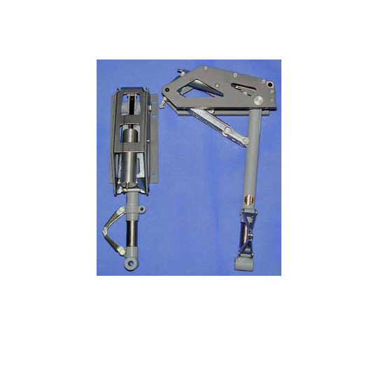 Accessoire embarqué TRAIN RENTRANT PNEUMATIQUE BI-JAMBES 9 à 20Kg - 85° - 203mm