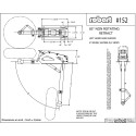 Accessoire embarqué TRAIN RENTRANT PNEUMATIQUE BI-JAMBES 9 à 20Kg - 85° - 203mm Accessoire embarqué TRAIN RENTRANT PNEUMATIQUE BI-JAMBES 9 à 20Kg - 85° - 203mm