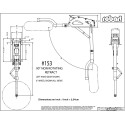 Accessoire embarqué TRAIN RENTRANT PNEUMATIQUE BI-JAMBES 9 à 20Kg - 90° - 279mm Accessoire embarqué TRAIN RENTRANT PNEUMATIQUE BI-JAMBES 9 à 20Kg - 90° - 279mm