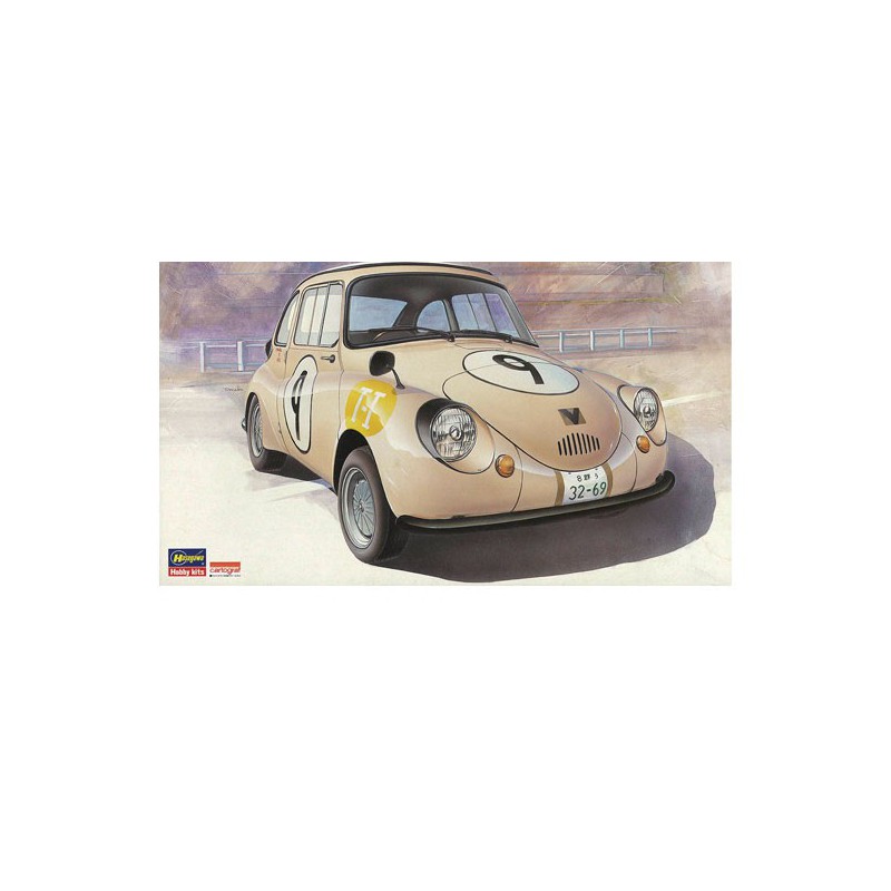 Maquette de voiture en plastique SUBARU 360 1964 2nd JAPAN GP T-I CLASS WINNER