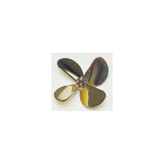 Accastillage de bateau HELICE QUADRIPALE LAITON - DROITE - 55mm - M4 Accastillage de bateau HELICE QUADRIPALE LAITON - DROITE - 55mm - M4