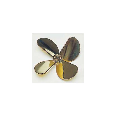 Accastillage de bateau HELICE TRIPALE LAITON - GAUCHE - 70mm - M4 Accastillage de bateau HELICE TRIPALE LAITON - GAUCHE - 70mm - M4
