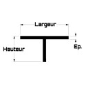Matériau de polystyrène "T" hauteur 3,1mm, largeur 3,1mm Matériau de polystyrène "T" hauteur 3,1mm, largeur 3,1mm
